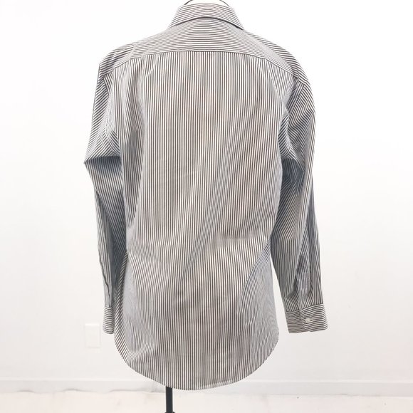 Vintage 80s M w Zebras! Striped Button Down Shirt - Picture 7 of 11